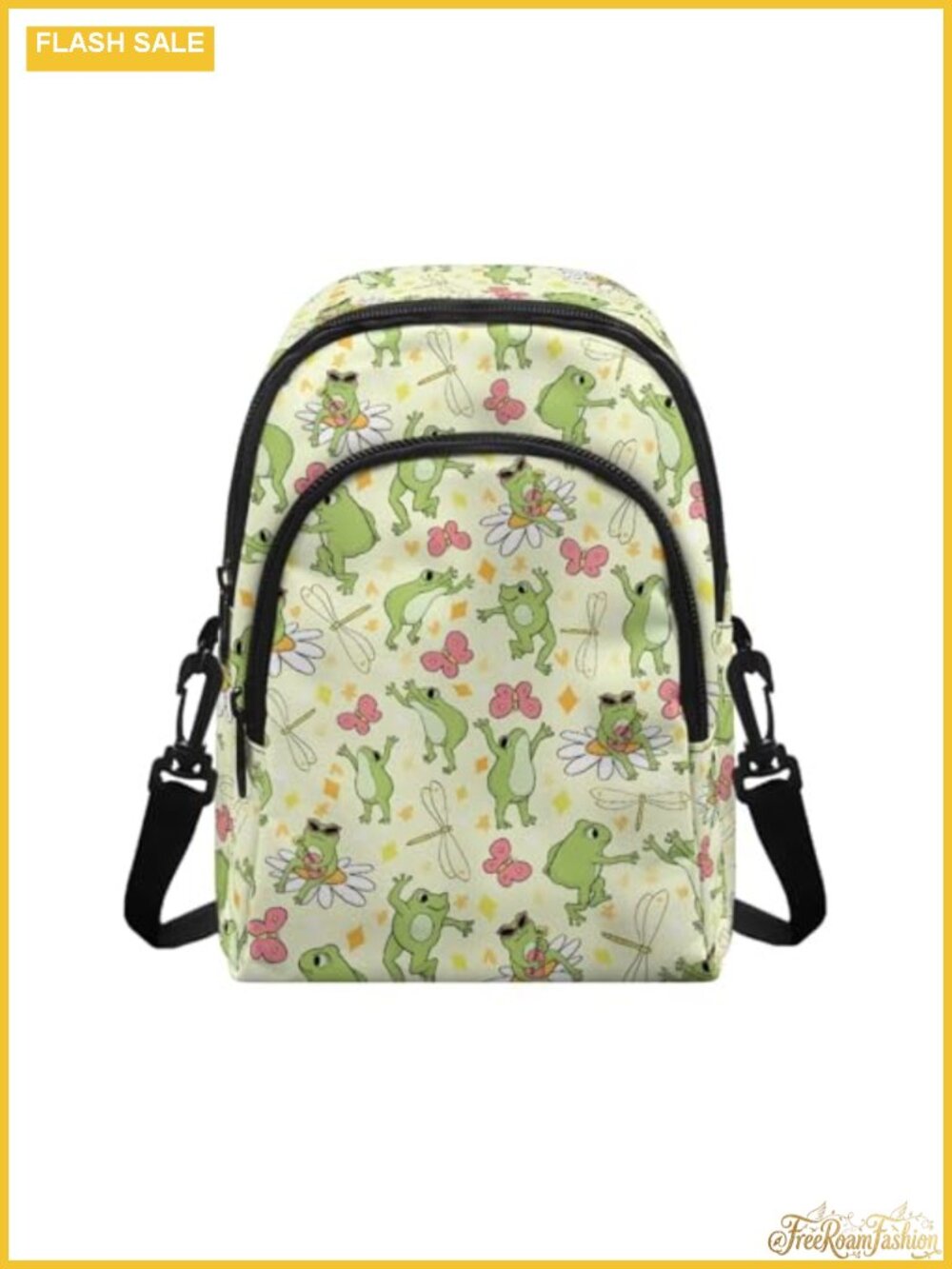 Cute Frog Crossbody Bag Adjustable Strap Vegan Leather Phone Purse
